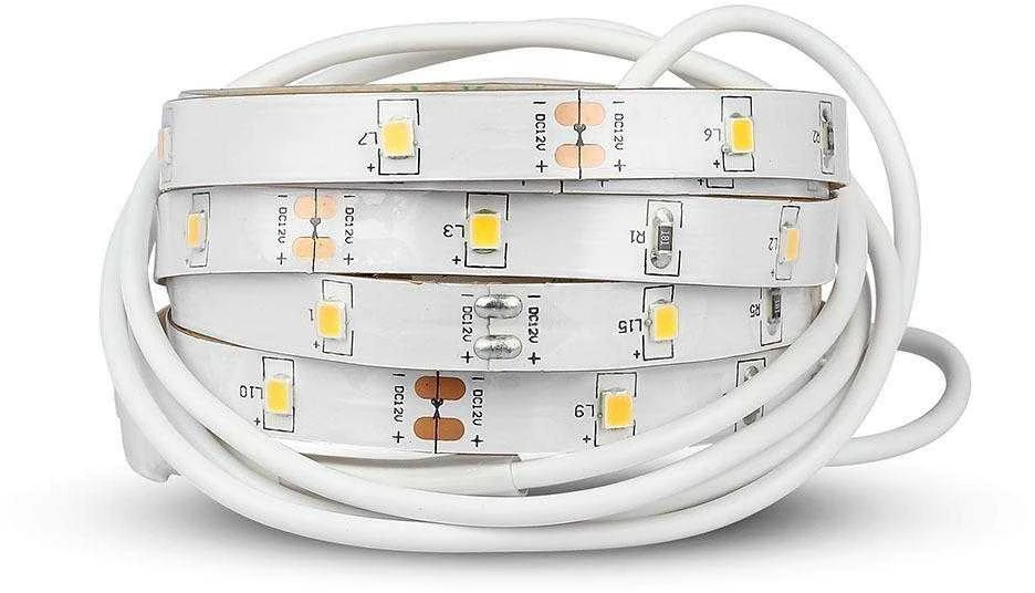 V-tac 3,5W/m LED juosta su judesio jutikliu, pritaikyta vienvietei lovai, 30 LED/m, 4000K, 1,2m