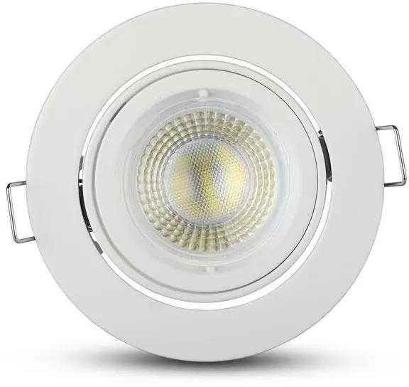 GU10 lemputės rėmelis V-TAC, apvalus, baltas, Φ95 x 32 mm