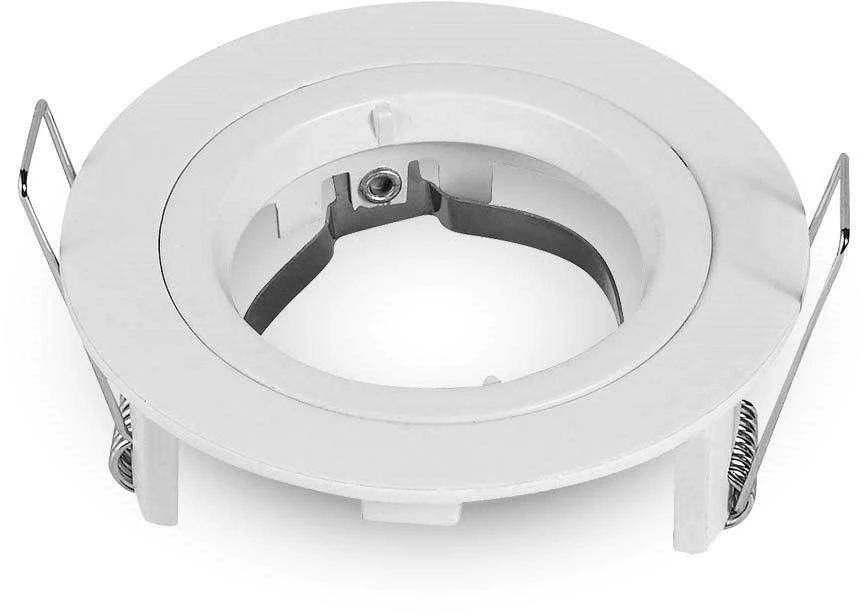 GU10 lemputės rėmelis V-TAC, apvalus, baltas, Φ81x34mm