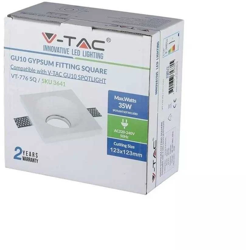 GU10 lemputės rėmelis V-TAC, baltas