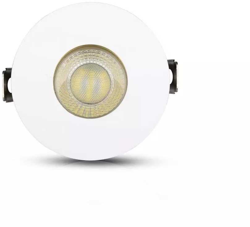 V-tac GU10 lemputės įmontuojamas rėmelis, apvalus, 80x42mm, baltos/aukso spalvos