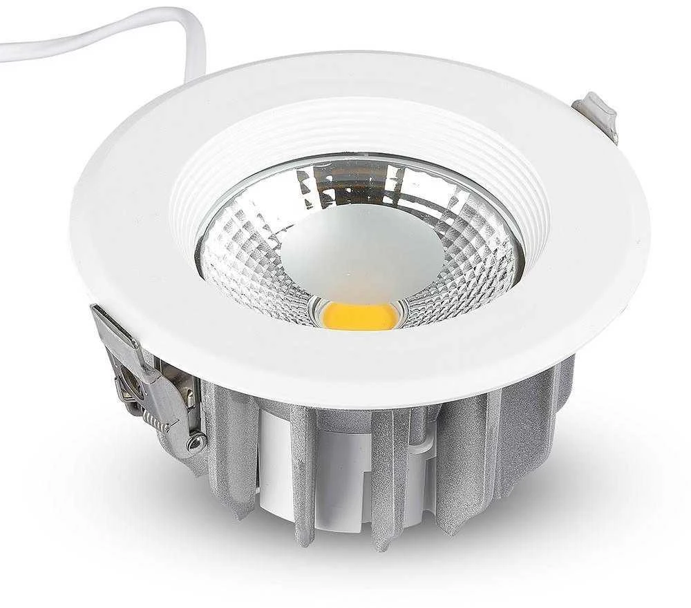 V-tac 10W LED įleidžiamas šviestuvas, apvalus, 3000K