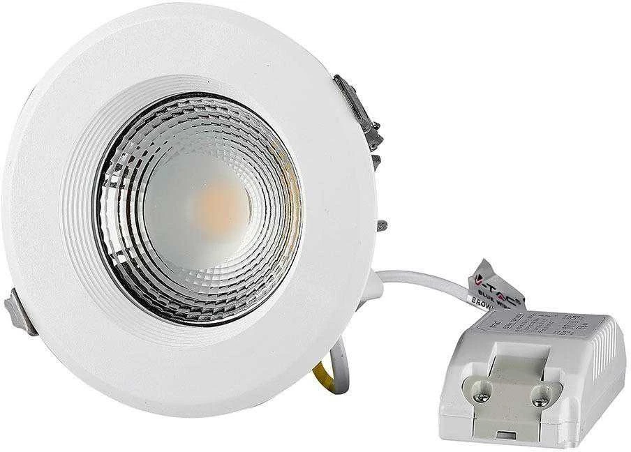 V-tac 10W LED įleidžiamas šviestuvas, apvalus, 3000K