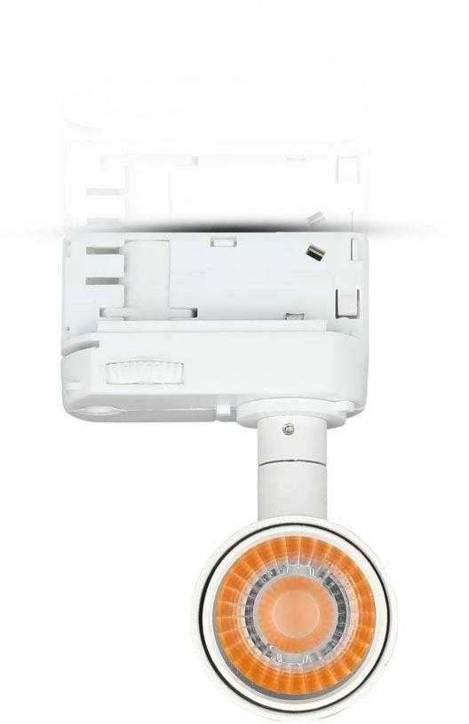 15W LED šviestuvas į 3 fazių bėgelius, baltu korpusu, 5000K, SAMSUNG LED chip