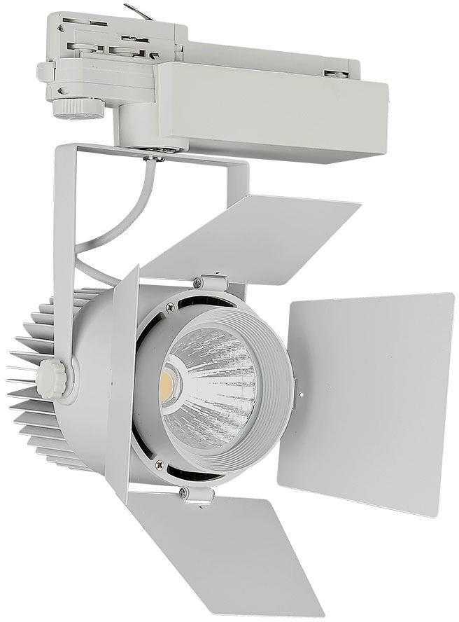 33W LED šviestuvas į 3 fazių bėgelius, baltas, 3000K, SAMSUNG LED chip