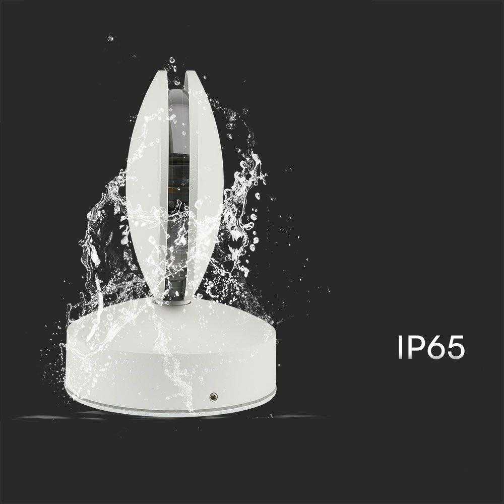 V-tac 6W LED paviršinis fasado šviestuvas, baltas, 3000K, IP65