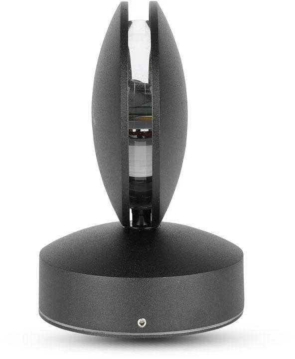 V-tac 7W LED sieninis šviestuvas, juodas, IP65, 4000K