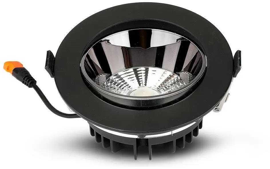 30W įleidžiamas šviestuvas V-TAC, 6400K, juodas
