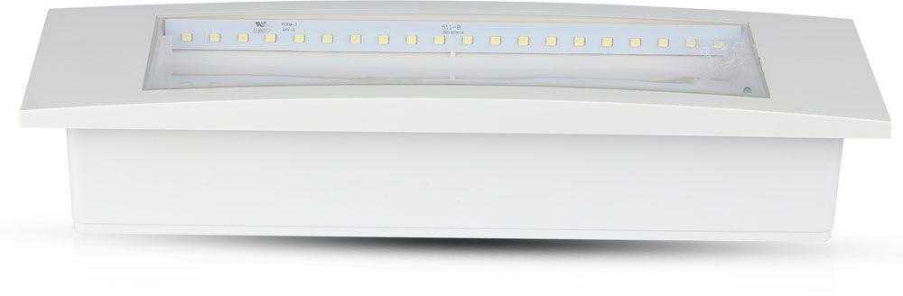 3,8W LED evakuacinis šviestuvas, baltos/juodos sp., 6000K, CREE LED chip