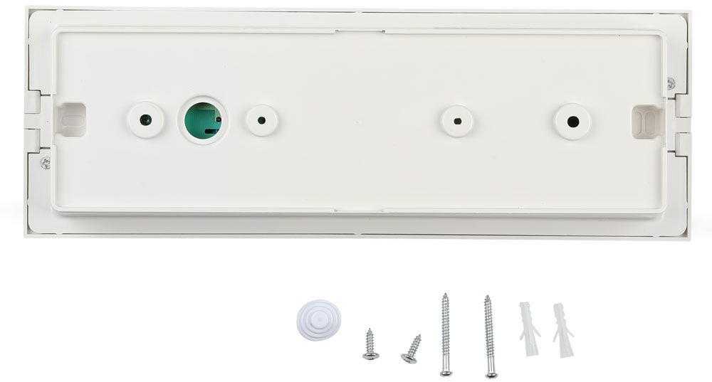 3,8W LED evakuacinis šviestuvas, baltos/juodos sp., 6000K, CREE LED chip