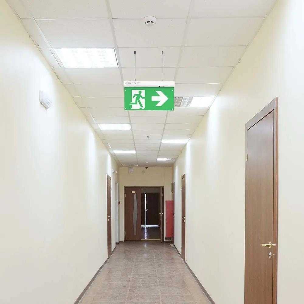 2,5W evakuacinis šviestuvas, 6000K, 4 montavimo būdai, gali veikti iki 3h avariniu režimu
