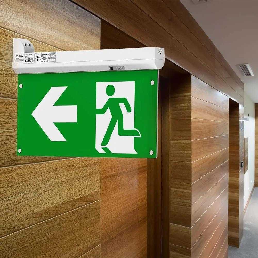2,5W evakuacinis šviestuvas, 6000K, 4 montavimo būdai, gali veikti iki 3h avariniu režimu