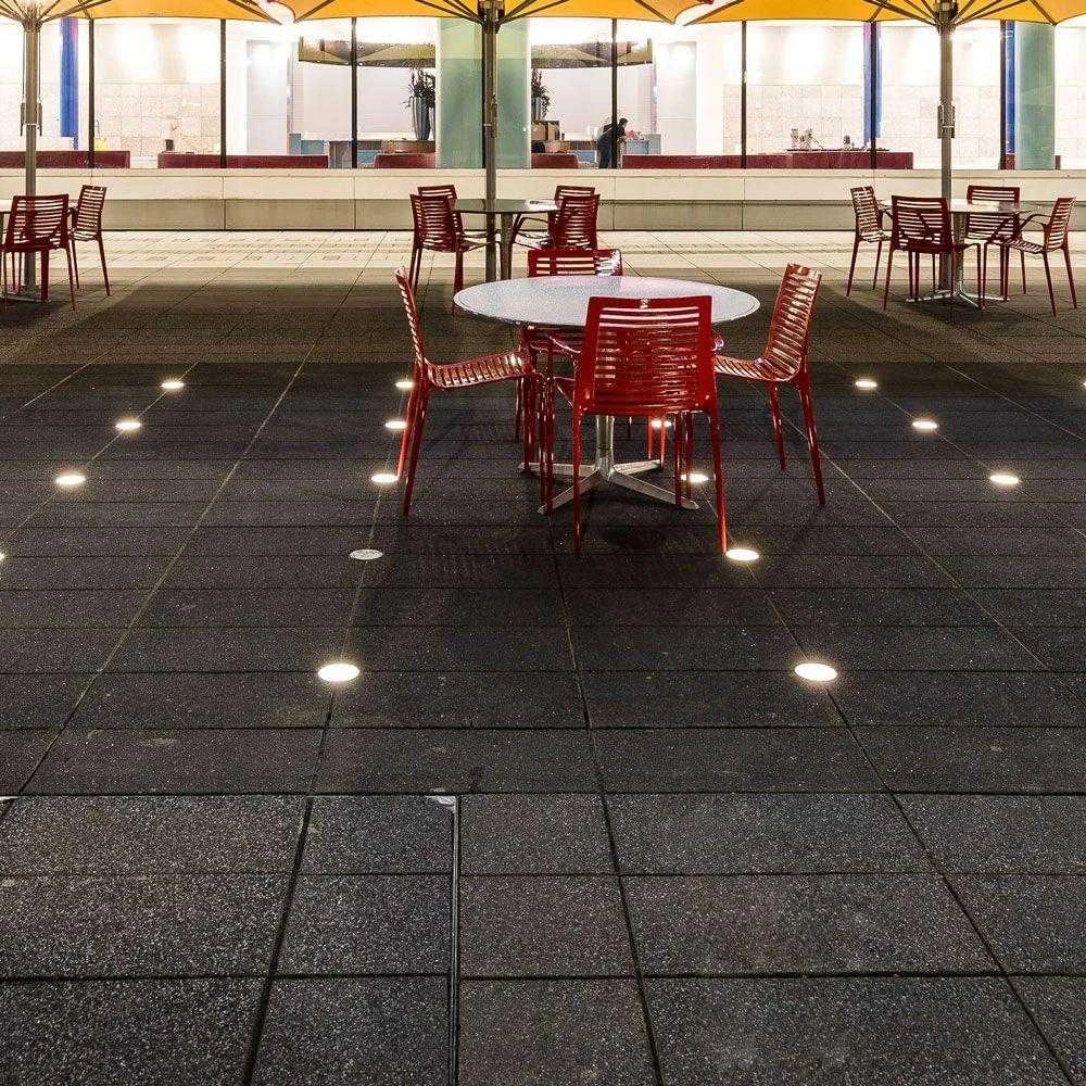 V-tac 1W LED įleidžiamas į žemę šviestuvas, sidabro sp., 3000K, IP67