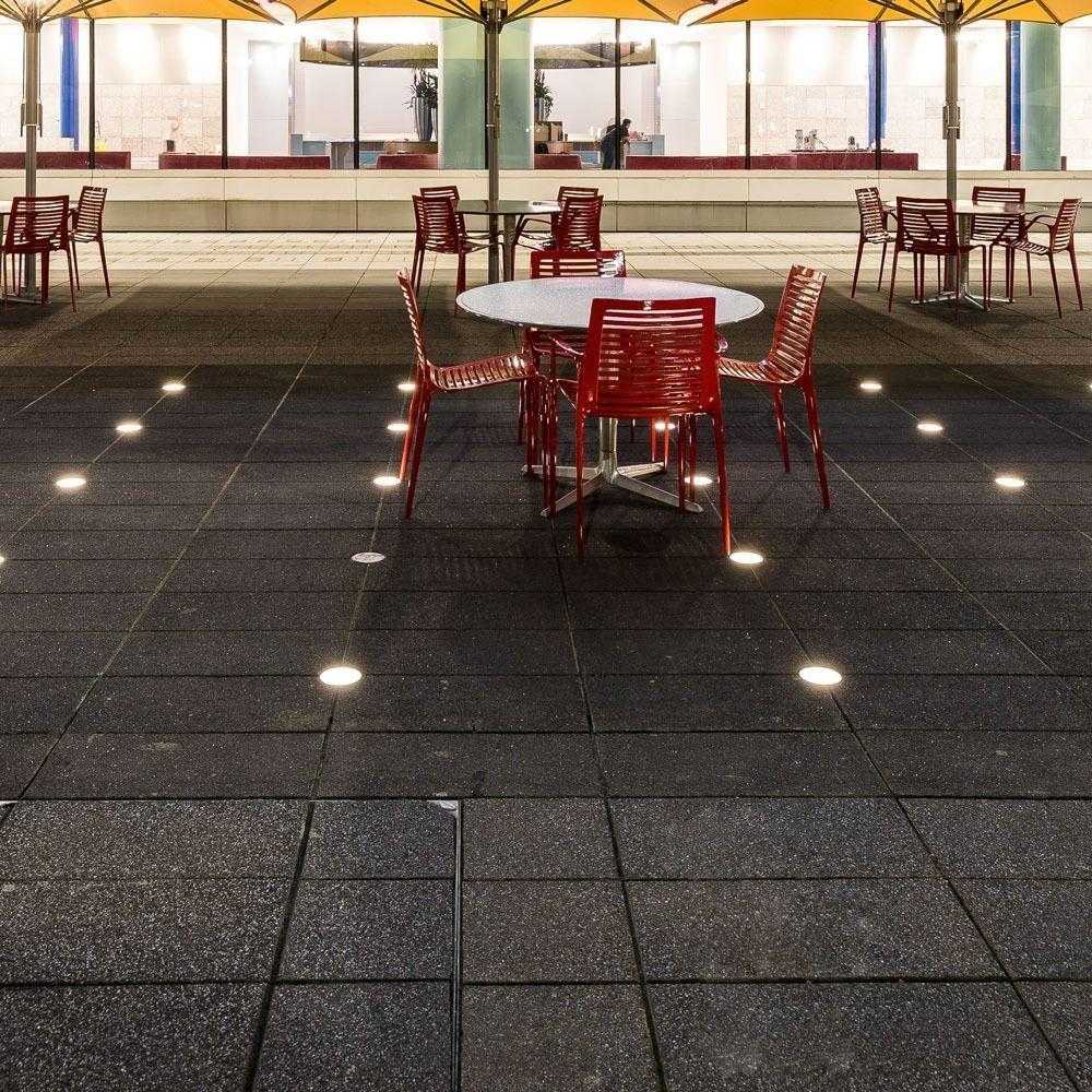 V-tac 1W LED įmontuojamas grindinio šviestuvas, sidabro sp., 6400K, IP67