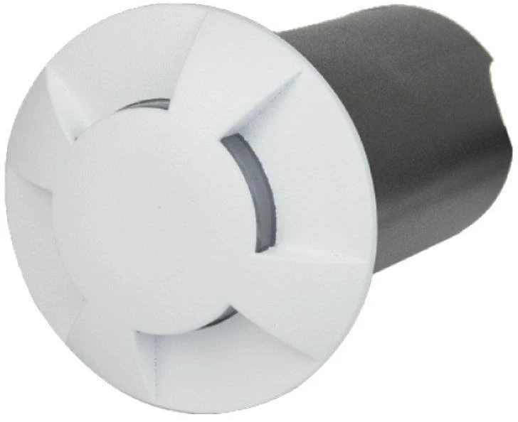 1W LED įleidžiamas į žemę šviestuvas, baltos sp., 6400K, IP67