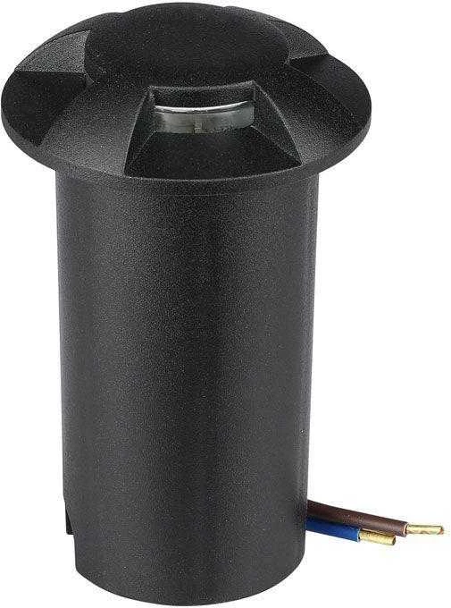 V-tac 1W LED įmontuojamas grindinio šviestuvas, juodas, 6400K, IP67