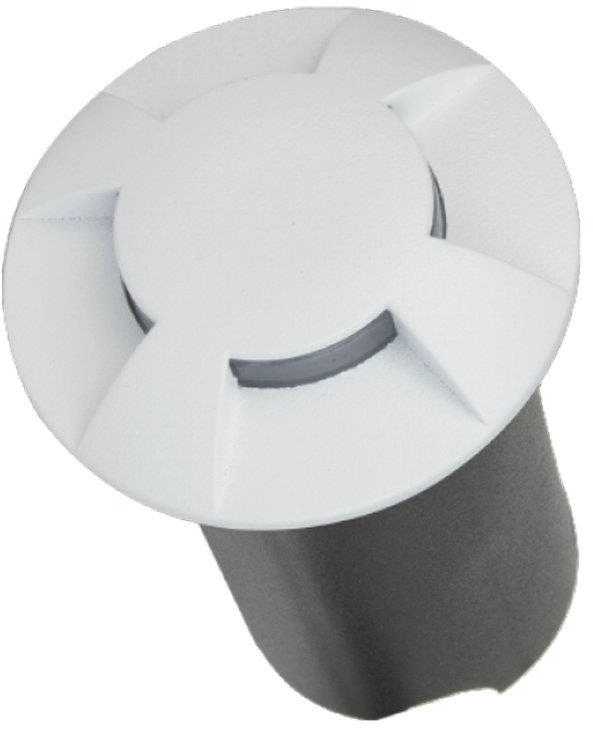 V-tac 1W LED įmontuojamas grindinio šviestuvas, baltas, 3000K, IP67