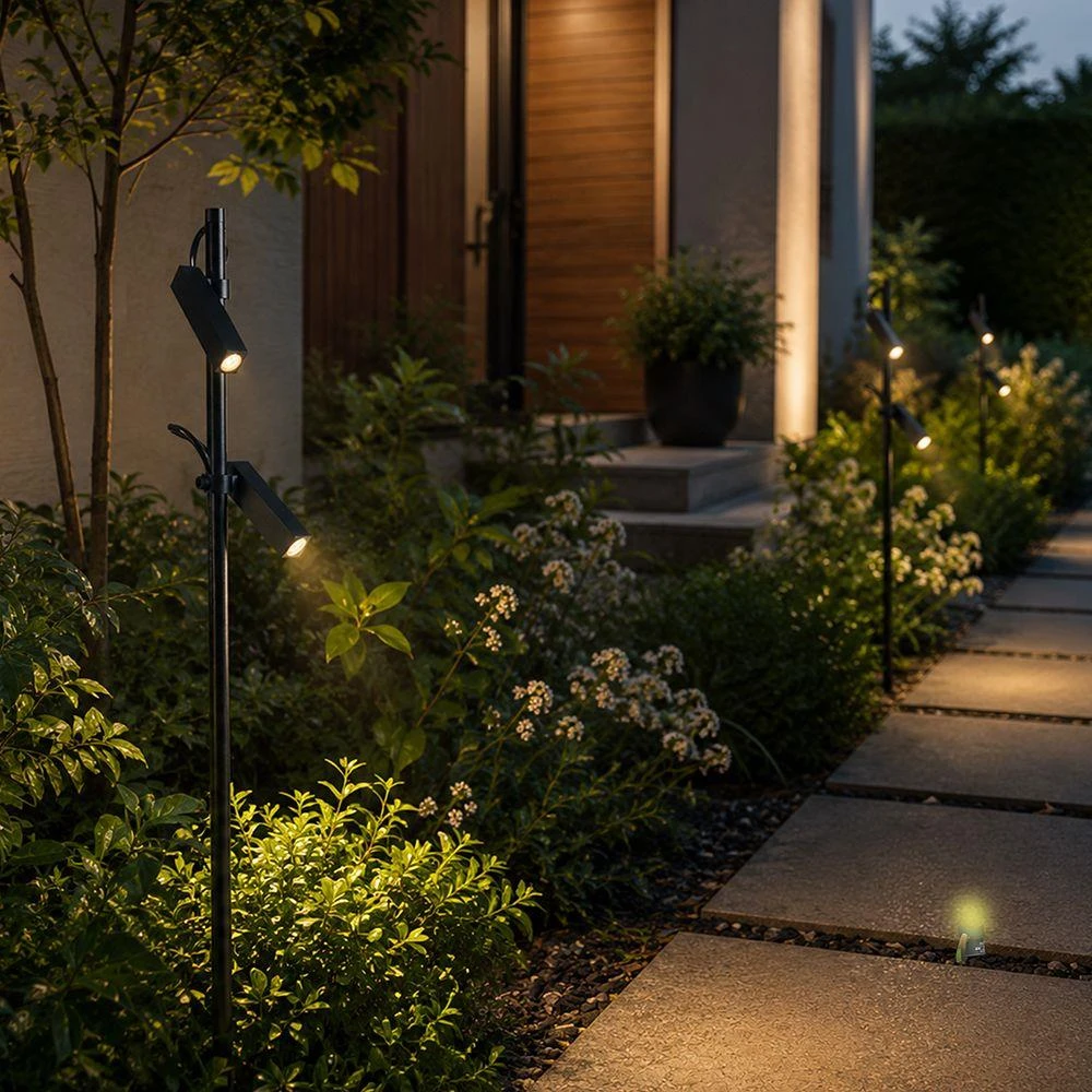 4W LED įsmeigiamas šviestuvas, juodas, 4000K, IP65