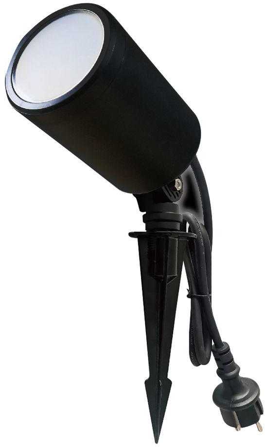 V-tac 7W LED įsmeigiamas šviestuvas, juodas, suderinamas su AMAZON ALEXA ir GOOGLE HOME, 3000-6500K/RGB