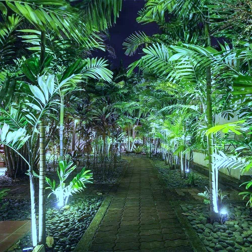 V-tac 7W LED įsmeigiamas šviestuvas, juodas, suderinamas su AMAZON ALEXA ir GOOGLE HOME, 3000-6500K/RGB, 3vnt