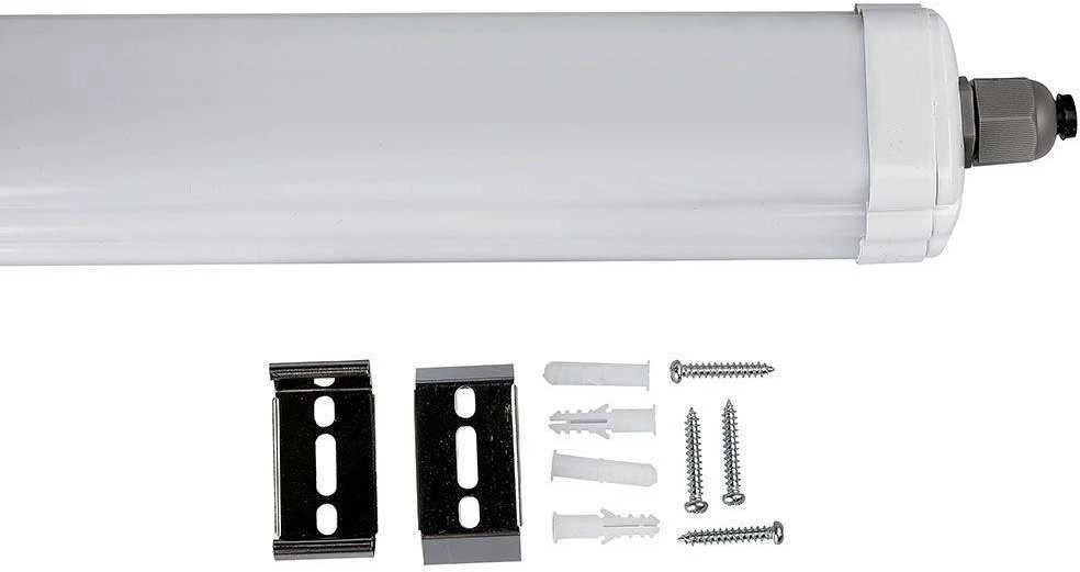 Lubinis šviestuvas V-tac 48W LED linijinis paviršinis šviestuvas, 150cm, baltas, 6500K, IP65