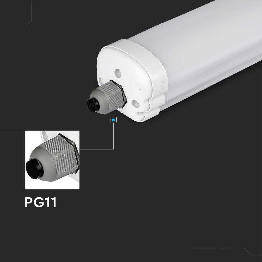 V-tac 18W LED linijinis paviršinis šviestuvas G-SERIES, 60cm, baltas, 6500K, IP65