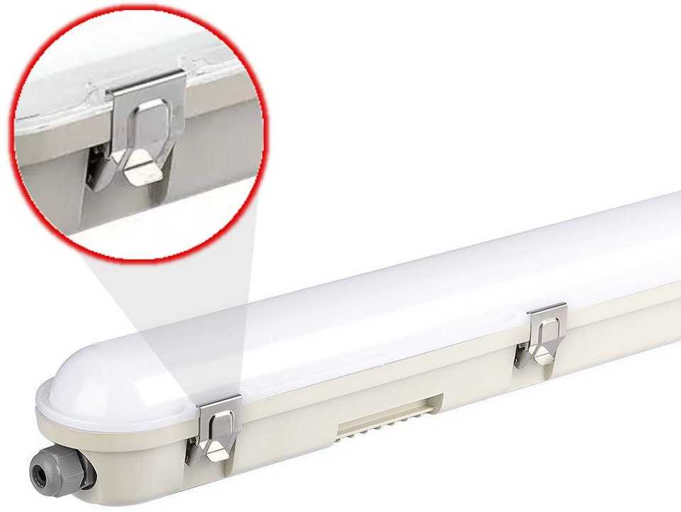 Lubinis šviestuvas V-tac 48W LED T8 šviestuvas, 150cm, baltas, 6400K, su judesio davikliu