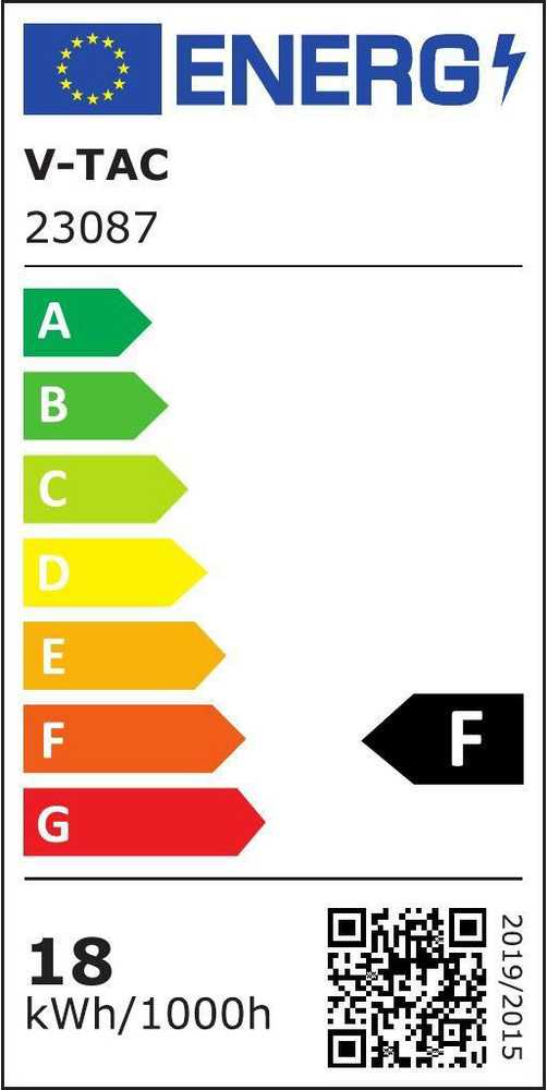 V-tac 18W LED linijinis paviršinis šviestuvas L-SERIES, 60cm, baltas, 4000K, IP65