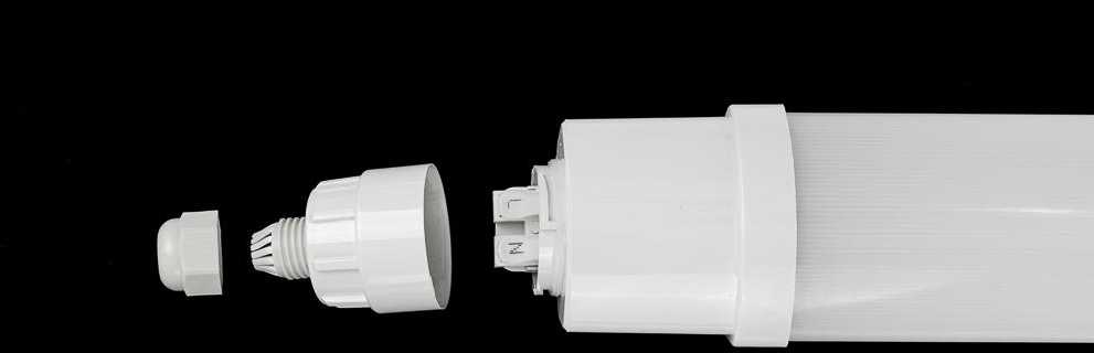 Lubinis šviestuvas V-tac 48W LED linijinis paviršinis šviestuvas L-SERIES, 150cm, baltas, 6500K, IP65