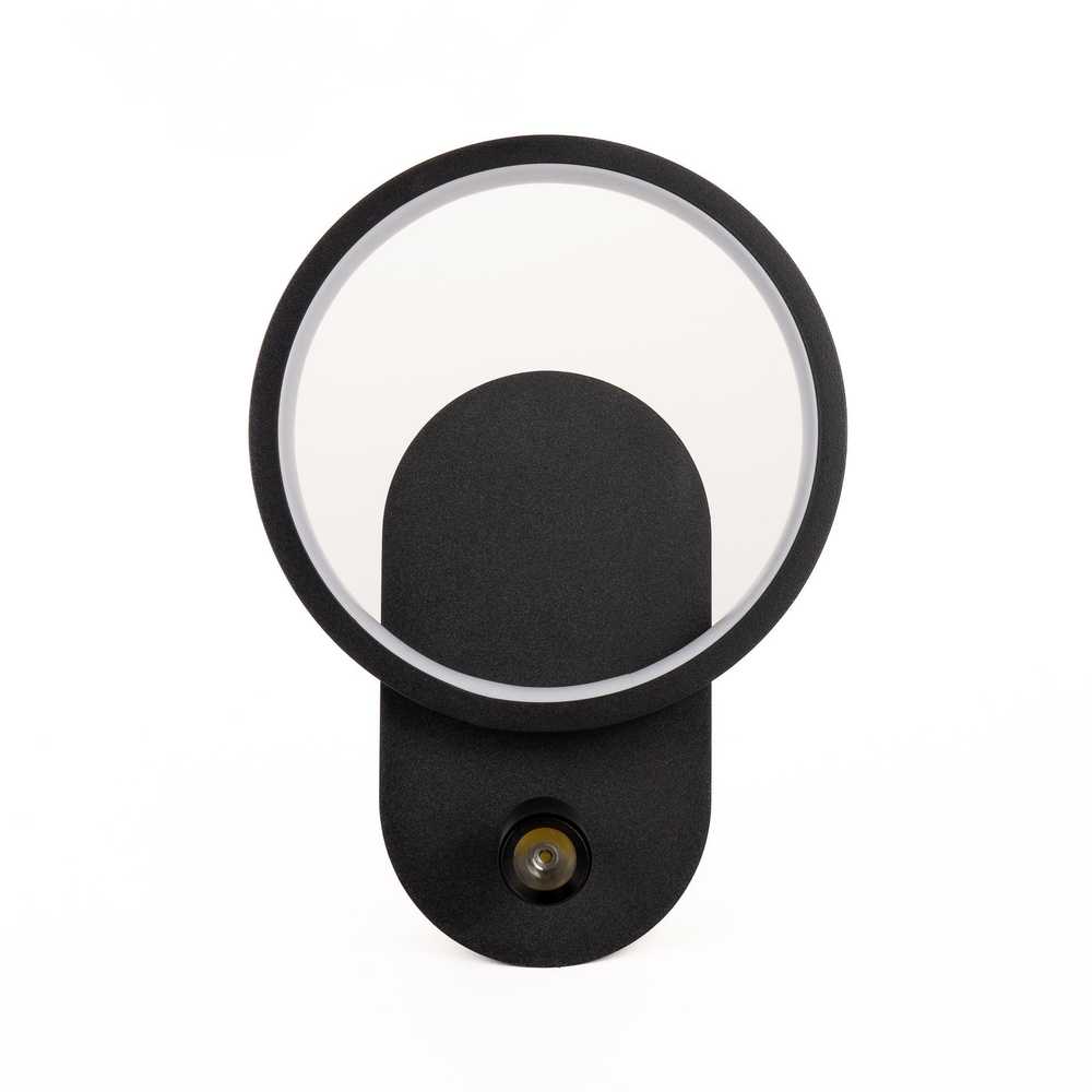 V-tac 14W LED sieninis šviestuvas, juodas, 3000K