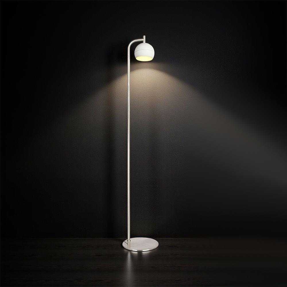 10W LED toršeras, nikelio/baltos sp., 3000K