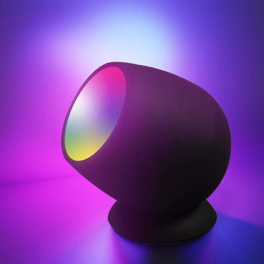 V-tac 2,2W LED šviestuvas, juodas, suderinamas su AMAZON ALEXA ir GOOGLE HOME, 3000-6500K/RGB