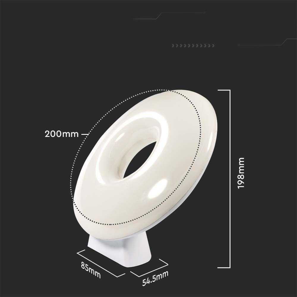 V-tac 4W LED šviestuvas, baltas, suderinamas su AMAZON ALEXA ir GOOGLE HOME, 3000-6500K/RGB