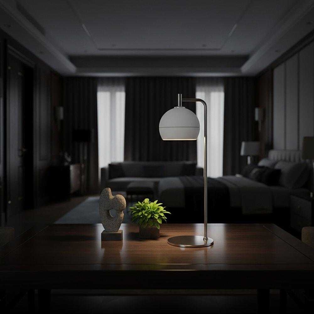 10W LED stalo šviestuvas, nikelio/baltos sp., 3000K