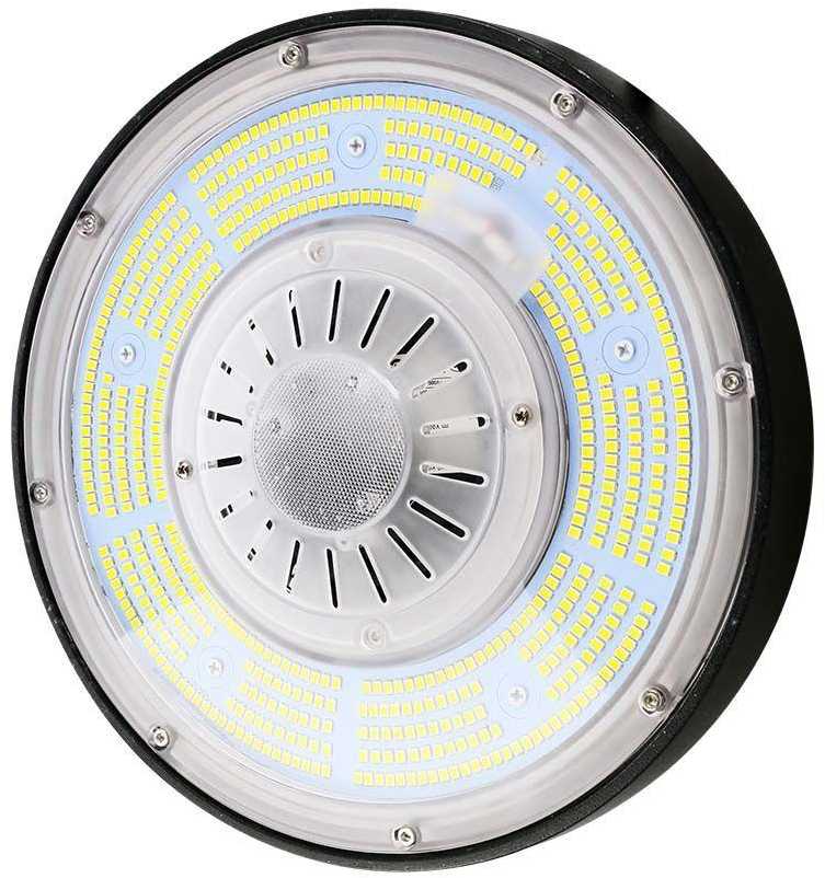 V-tac 100W LED UFO sandėlio šviestuvas, juodas, 4000K, dimeriuojamas