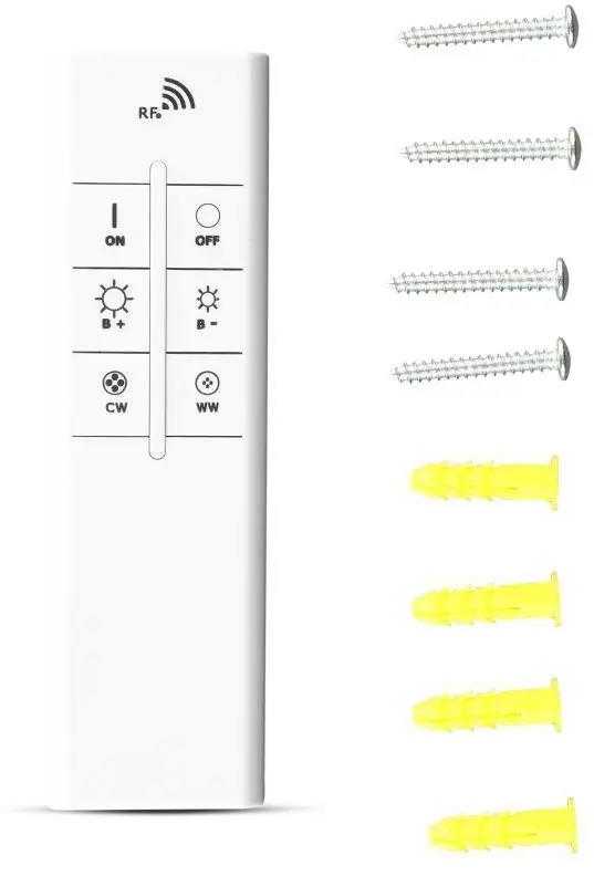 Lubinis šviestuvas V-tac 20W LED paviršinis šviestuvas, baltas, dimeriuojamas