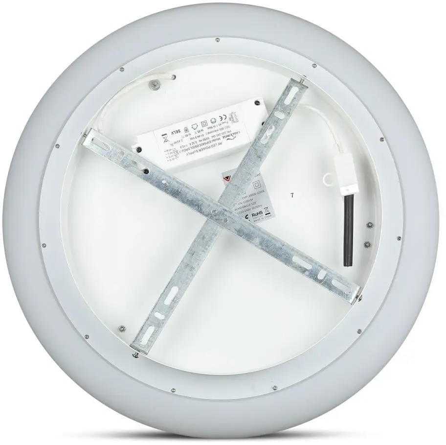 Lubinis šviestuvas V-tac 20W LED paviršinis šviestuvas, baltas, dimeriuojamas