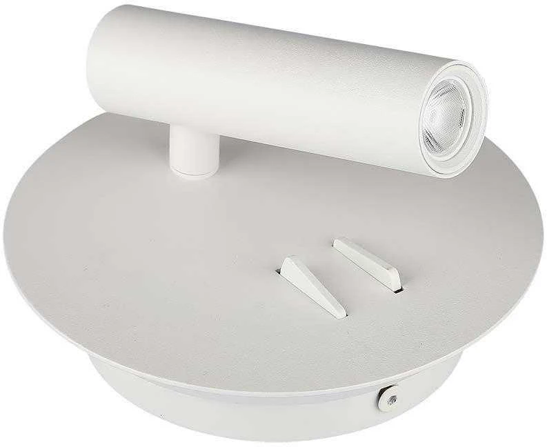 V-tac 9W LED sieninis šviestuvas, baltas, 3000K