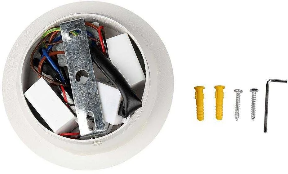 V-tac 9W LED sieninis šviestuvas, baltas, 3000K