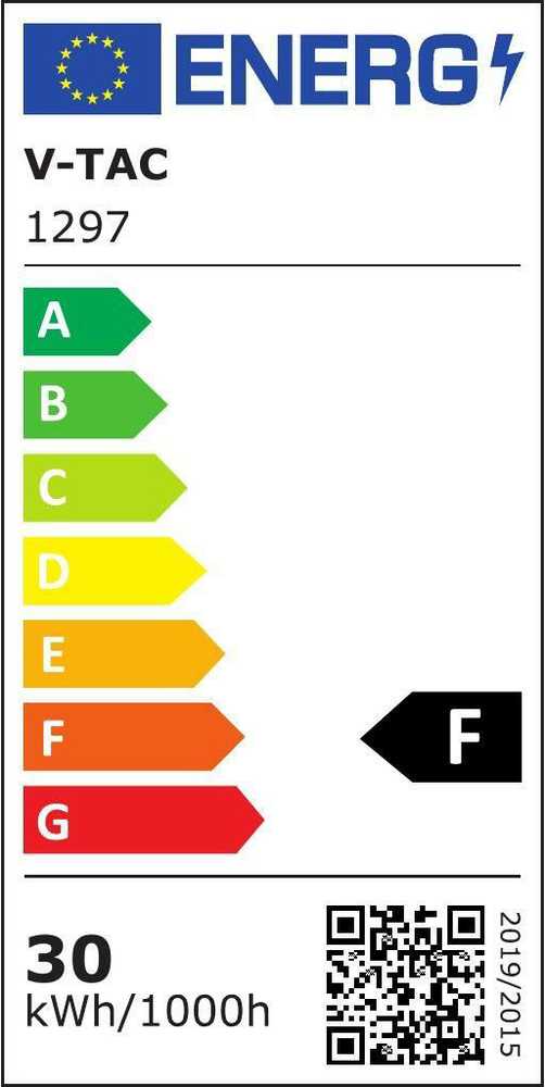 30W LED šviestuvas į 3 fazių bėgelius, juodu korpusu, 6400K
