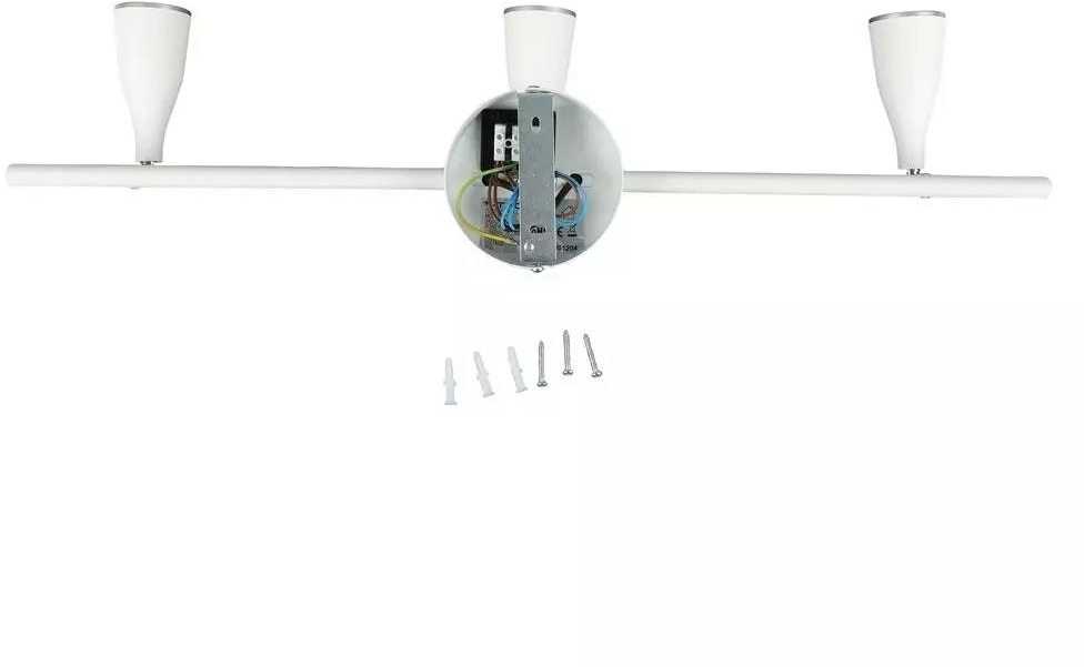 Lubinis šviestuvas V-tac 3x4,5W LED sieninis/paviršinis šviestuvas, baltas, 3000K
