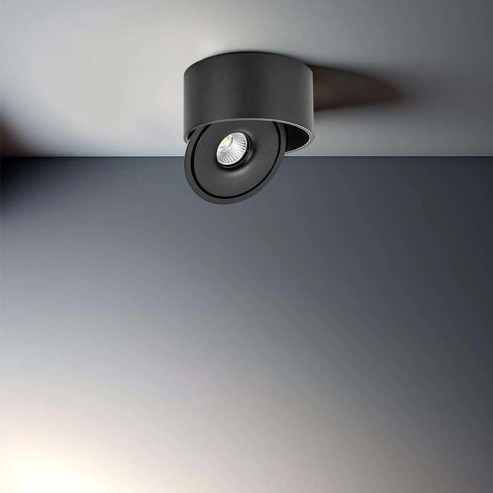 Lubinis šviestuvas V-tac 20W LED paviršinis šviestuvas, juodas, 3000-6400K