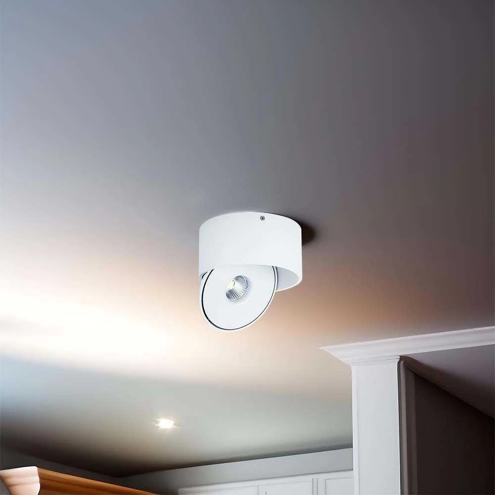 Lubinis šviestuvas V-tac 20W LED paviršinis šviestuvas, baltas, 3000-6400K