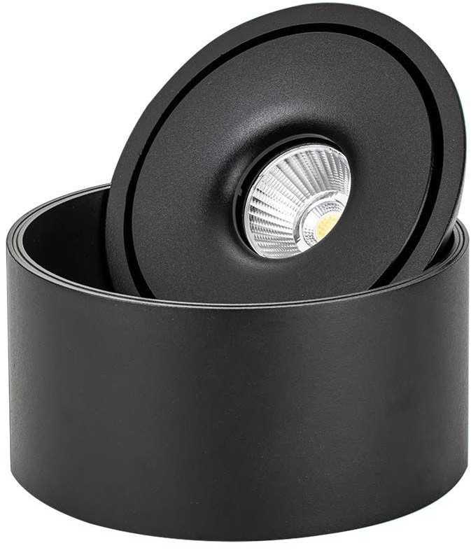 Lubinis šviestuvas V-tac 28W LED paviršinis šviestuvas, juodas, 3000-6400K