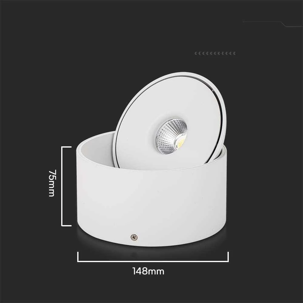 Lubinis šviestuvas V-tac 28W LED paviršinis šviestuvas, baltas, 3000-6400K