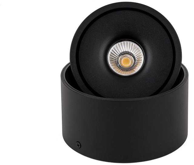 Lubinis šviestuvas V-tac 28W LED paviršinis šviestuvas, juodas, 3000-6400K