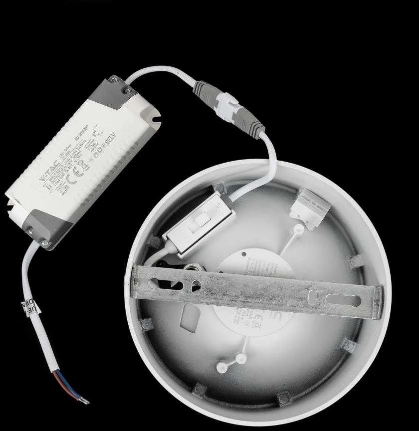 Lubinis šviestuvas V-tac 28W LED paviršinis šviestuvas, baltas, 3000-6400K