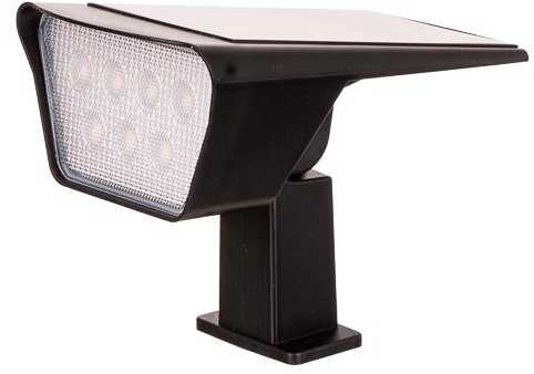 Sieninis šviestuvas V-tac 1,3W LED įsmeigiamas/sieninis lauko šviestuvas, juodas, 3000/4000/6400K, su saulės baterija