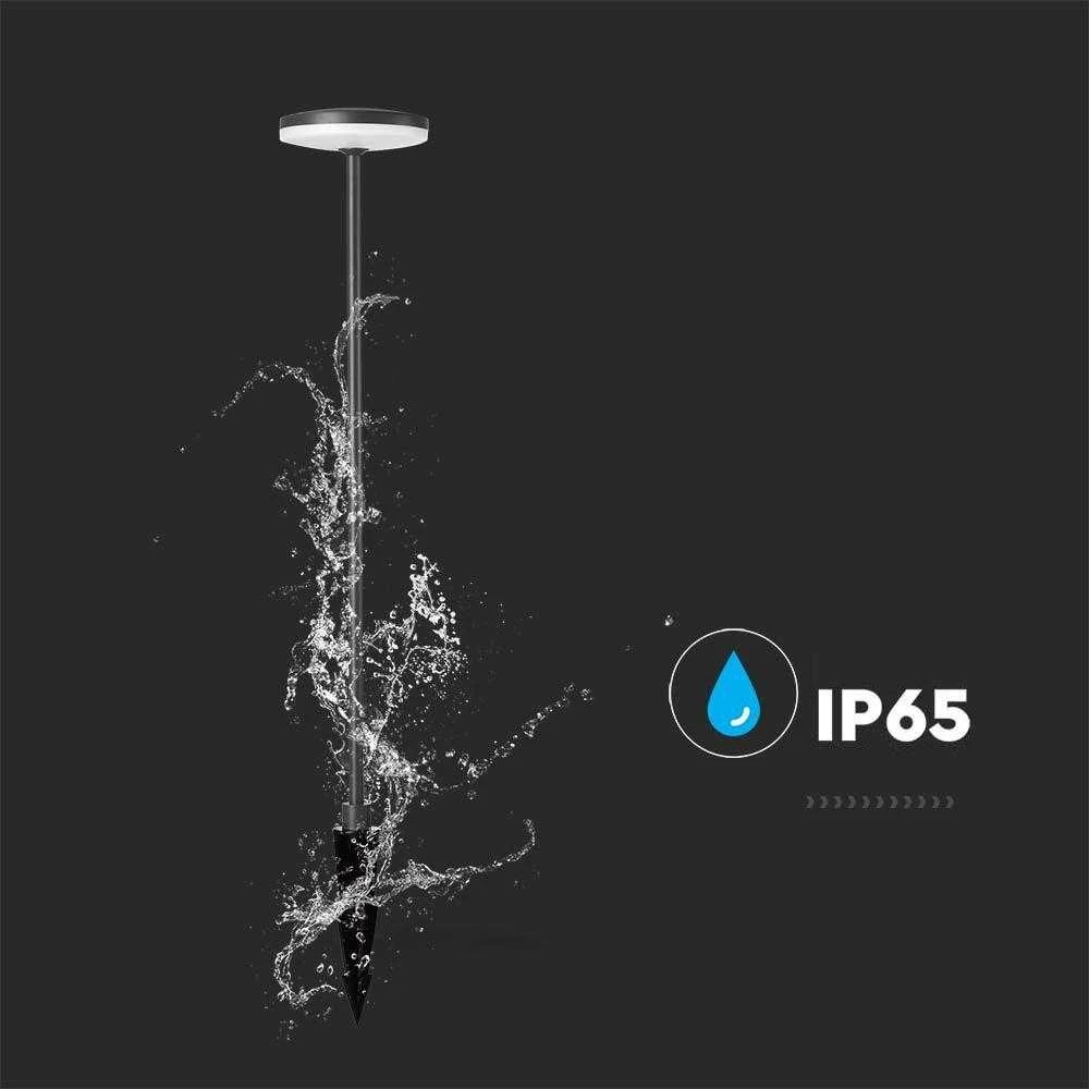 V-tac 12W LED įsmeigiamas/pastatomas lauko šviestuvas, antracito sp., 3000K