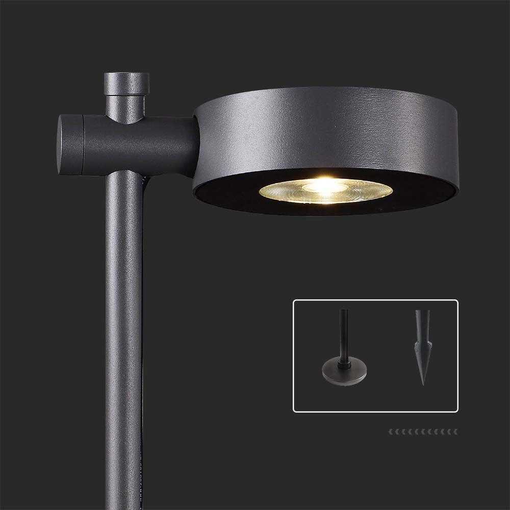V-tac 6W LED įsmeigiamas lauko šviestuvas, juodas, 4000K